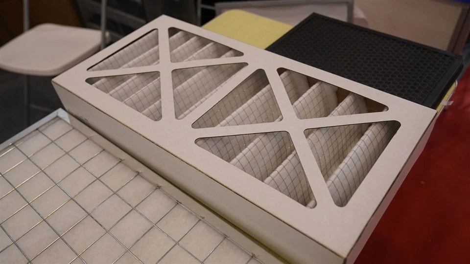 Aluminum Frame Cotton Filter Element Industrial HVAC Air Filter For Dust Collection factory