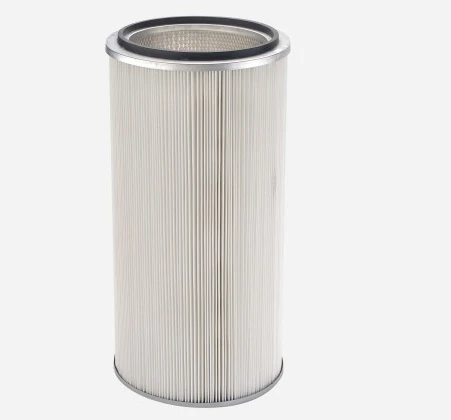 High Efficiency Industrial Dust Collector Filter Cartridge HEPA Grade For Submicron Dust suppliers