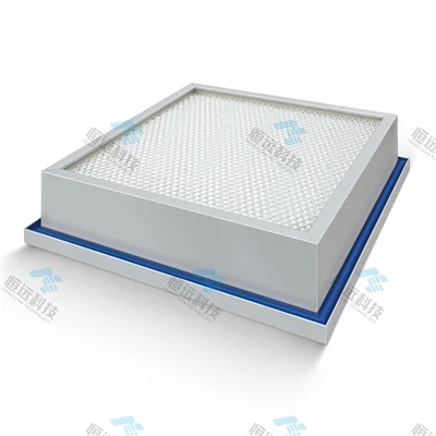 How does an air filter capture dust particles during operation?
