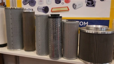 What are the common types of hydraulic oil filter elements for return pipes?