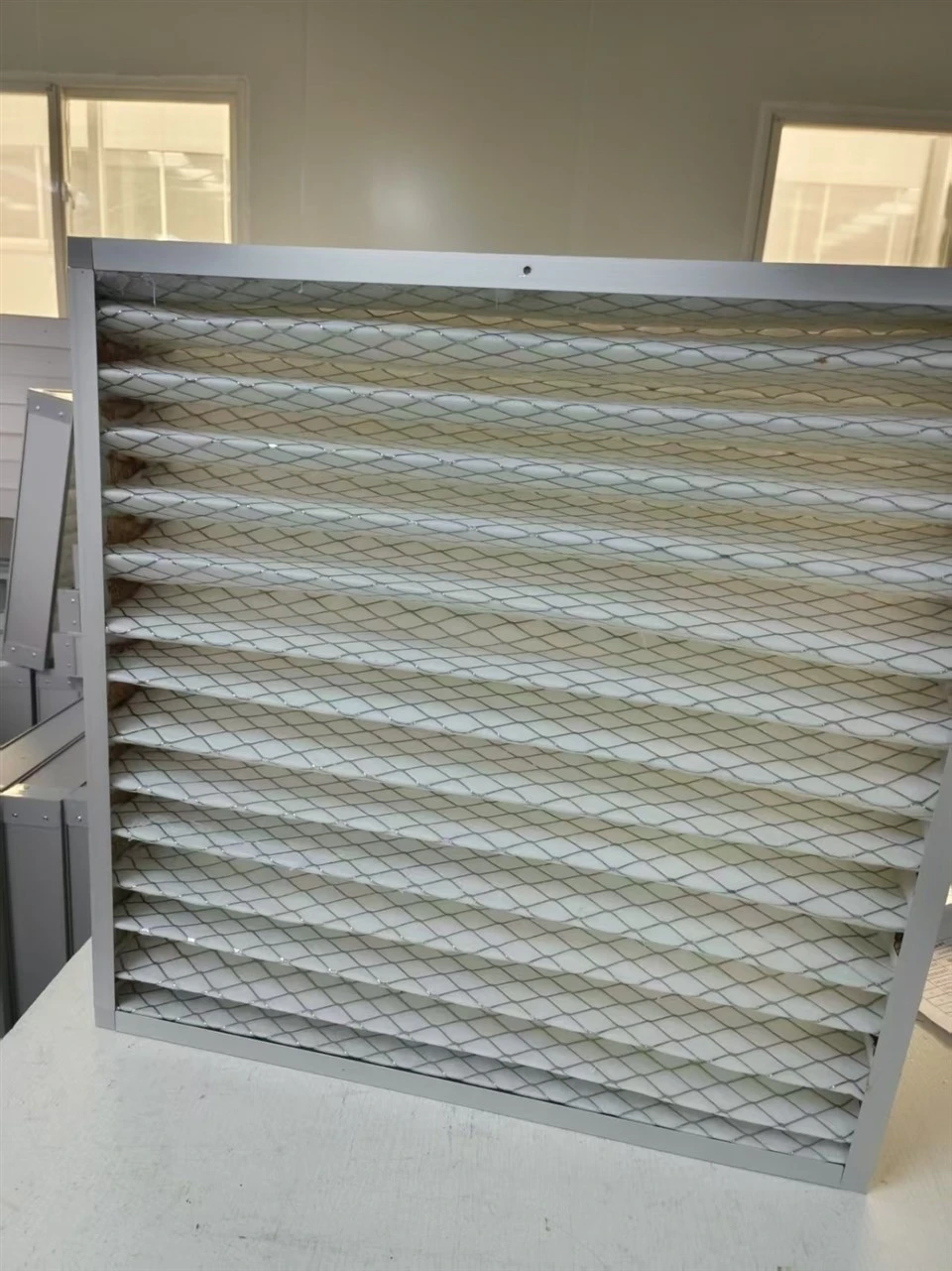 Primary Effect Plate Folding G4 Flat Middle Effect Bag Dust Removal Filter With Replaceable Cotton Cleaning Filter factory