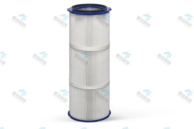 Polyester Non-woven Air Filter Cartridge Reusable Pulse Backwash Dust Filter Cartridge